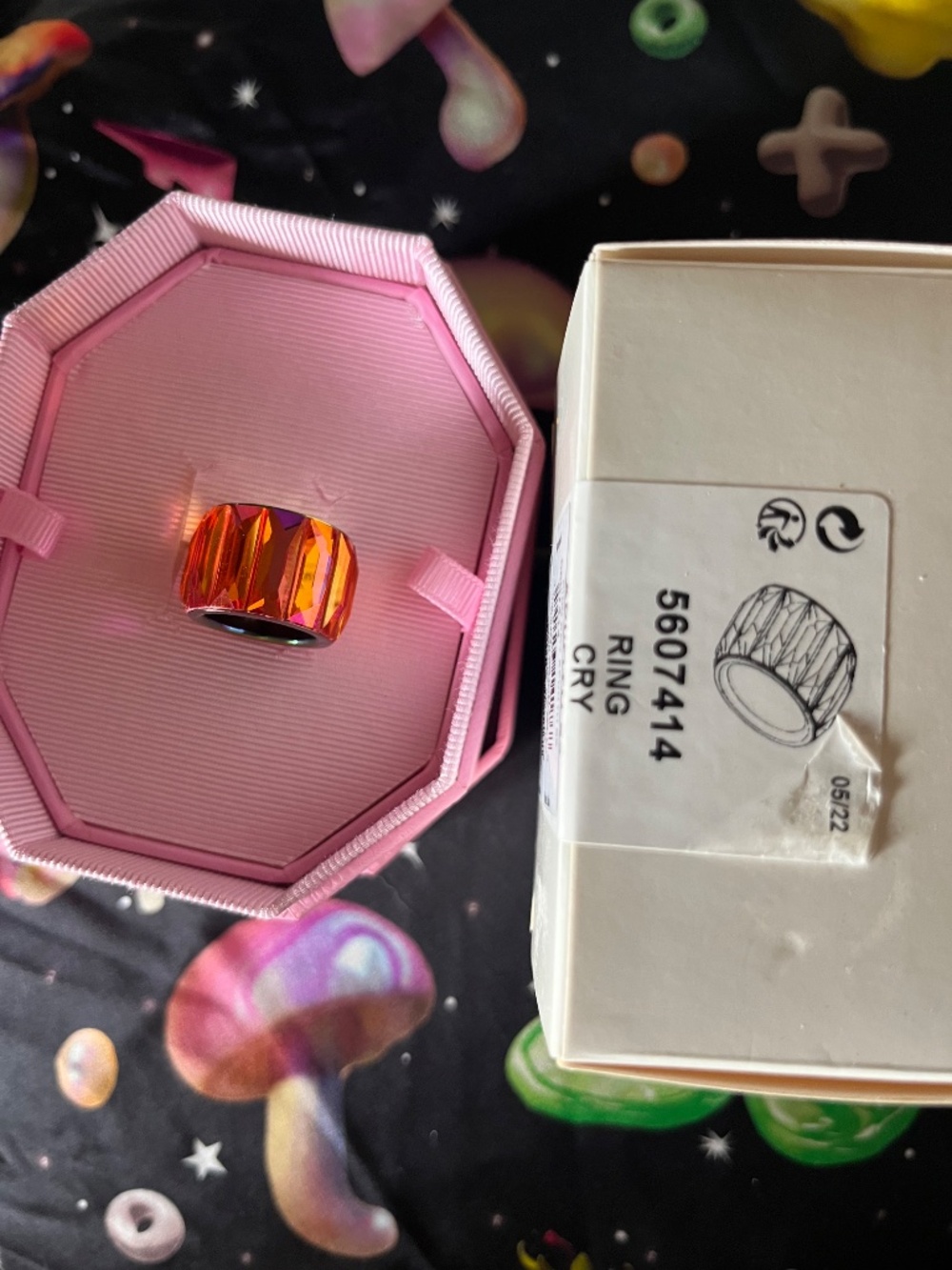 Swarovski ring size 52 curiosa baguette cut crystal - Picture 5 of 5